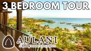 Disney's Aulani 3 Bedroom Grand Villa Ocean View Room Tour