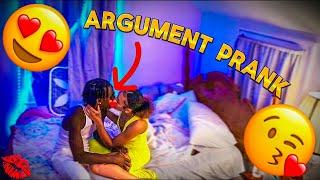 STARTING AN ARGUMENT WITH MY HUSBAND THEN KISSING HIM PRANK *WE DID IT*