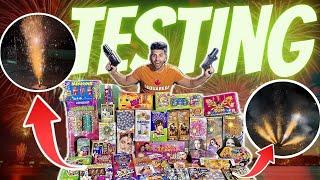 Different Diwali Crackers Testing 2024 | Cheapest Crackers Stash Testing | Diwali 2024 | Part 1