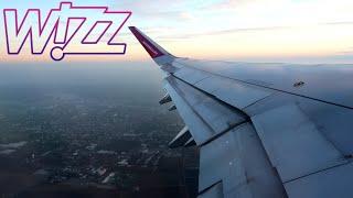 [Onboard] WizzAir Airbus A321 Neo *sunset* take off  Bucharest Otopeni