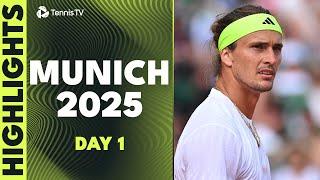 Zverev Faces Muller; Shelton vs Gojo & More | Munich 2025 Highlights Day 1