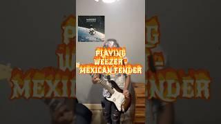  Playing  to Mexican Fender by Weezer!  #shorts #rock #music #song #guitar#weezer