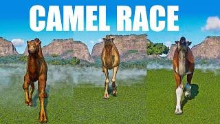 Camel Speed Race in Planet Zoo included North American Camel, Dromedary Camel, Bactrian Camel