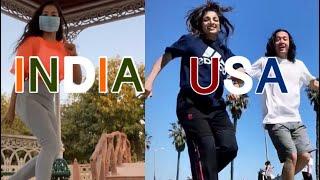 INDIA vs USA | SPEED SHUFFLE DANCE CHALLENGE #Shorts