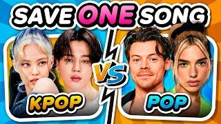 KPOP vs POP: Save One Song  | MUSIC QUIZ CHALLENGE