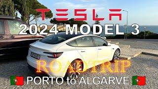 Range Test: 550km/340mi drive in my TESLA Model 3 Highland SR (Portugal Road Trip)