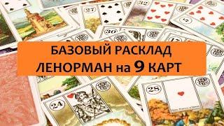 9 свидетелей - расклад 9 карт Ленорман. Обучение