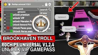 Brookhaven Script Rochips Universal Troll Unlock Vip Gamepass |Hydrogen,Fluxus,Arceus x Mobile