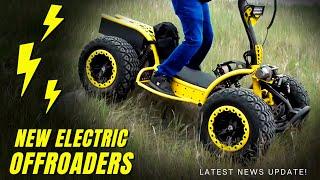 7 Latest Electric Offroad Machines w/ Mud-Terrain Tires & High Torque Motors