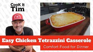 Easy Chicken Tetrazzini Casserole | Comfort food for dinner