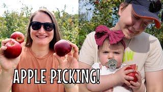 FIRST TIME APPLE PICKING WITH OUR BABY! | Things to do in Chicago Area | Apple Orchard | Fall Fun