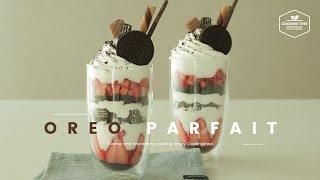 노오븐 디저트! 딸기 오레오 파르페 만들기 : Strawberry Oreo Parfait Recipe : ストロベリーオレオパフェ -Cookingtree쿠킹트리