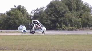 Sport Copter Vortex Gyroplane short  takeoffs at Bensen Days 2010