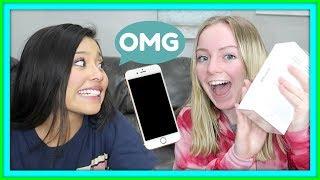 SURPRISING MY KIDS WITH IPHONES | CELL PHONE RULES | GIVEAWAY