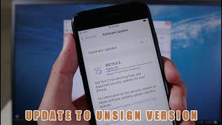 How to Update iOS to Unsign Version No Jailbreak / No SHSH BLOB - iPhone/iPad