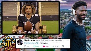 Breaking:Colorado Buffaloes QB Shedeur Sanders INCREDIBLE REACTION To Julian Lewis Committing‼️