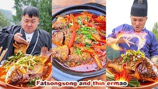 It's magic! Songsong Ermao uses Chinese Kung Fu to make food delicious | mukbang