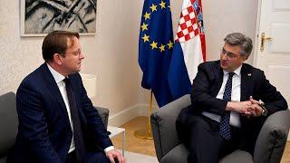 Oliver Varhelyi met with Croatian Prime Minister Andrej Plenkovic in Zagreb