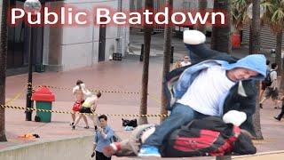 Public Beatdown Prank! (SocialSteeze)