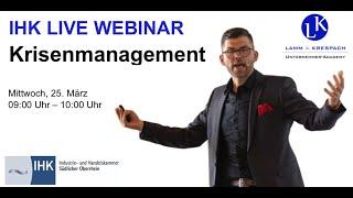 IHK Webinar Krisenmanagement für Unternehmer