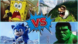 Gupka BOB VS Madagascar VS Sonic VS Hulk-Coffin Dance Song (COVER)