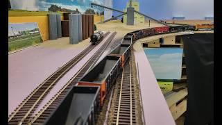 K&W HO Scale Model Railroad Operations, Episode 20 - Unit coal train delivery to Holcomb Power Plant