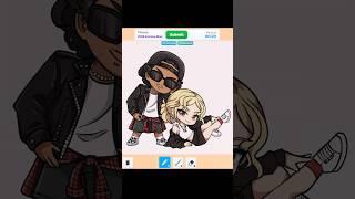 Drawing ROSÉ & Bruno Mars in Speed Draw ROBLOX  #speeddrawing #art #speeddraw