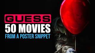 Guess the Movie from a Poster Snippet | 50 Movie Quiz