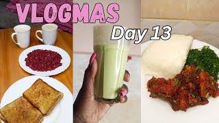 WHAT WE EAT IN A DAY/ Breakfast, Lunch, Supper / Vlogmas day 13 Linda Mary