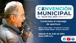 Intervención Álvaro Uribe, Convenciones Municipales, Centro Democrático.