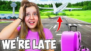 WHY are we ALWAYS LATE?! *almost missed our flight*