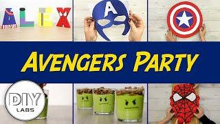 AVENGERS Party | DIY Decorations, Snacks, Party Favors and Birthday Cake