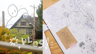 pumpkin pie and some quality messy sketchbook time  vlog