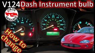 Jaguar XK8 Guide to changing instrument cluster bulbs V124 / XKR (X100)