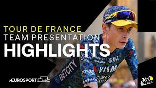 Tour de France 2024 Team Presentation Highlights | Eurosport Cycling