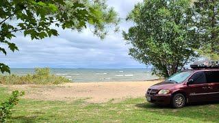 My Favorite Thing About VanLife: Finding the BEST *secret* lakeside camping spot on Lake Superior.