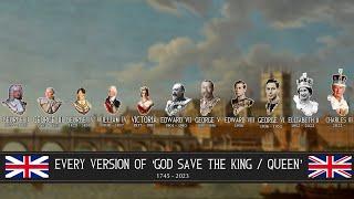 Evolution of 'God Save the King'  1745 - 2023 [1K Special] [4K]