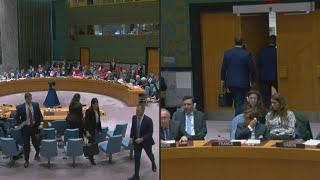 UN: Israeli delegation walks out of Security Council meeting | AFP