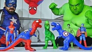 Superheroes Play With Superheroes Dinosaur Toys