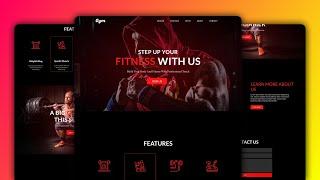 How to make Responsive Gym Website using ReactJS || reactjs Website Project