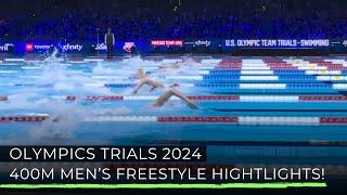 Aaron Shackell US 2024 Olympic Trials 400m Freestyle | Technique Highlights!