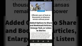 Arkansas Online App Features