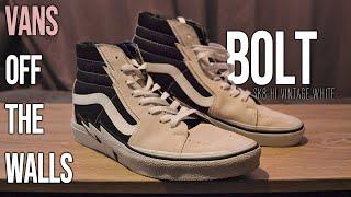 Vans Off The Wall |  SK8-Hi Vintage White Bolt