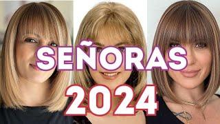 50 CORTES para SEÑORAS 2024 ️ MODERNOS ESTILOS señoras