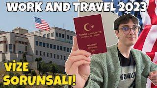 WORK AND TRAVEL 2023 VİZE GÖRÜŞMESİ! Neler Sordular? Amerika J1 Vizesi, Vize Mülakatı, Amerika Vlog!