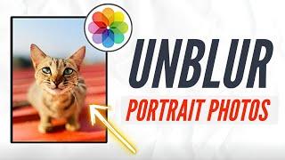 How to UNBLUR Portrait Photos on iPhone | How to Adjust Blur for Portrait Photos on iPhone