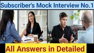 Subscriber's Power BI Mock Interview No.1 Answers