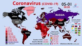 The Complete World Map Timelapse of the Coronavirus since January