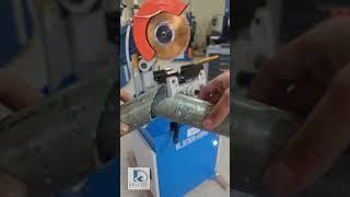 45° cutting process of different pipes in one machine