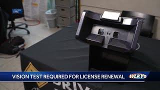 Starting Jan. 1, Kentucky drivers must pass a vision test to renew their license